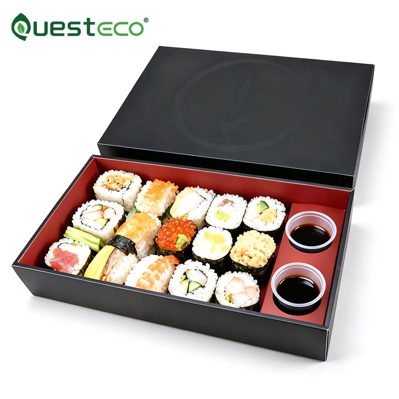 Caja de papel Bento de panadería
