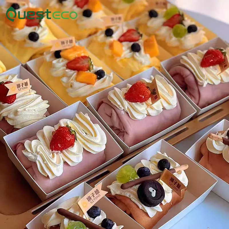 Caja de papel para refrigerios de panadería