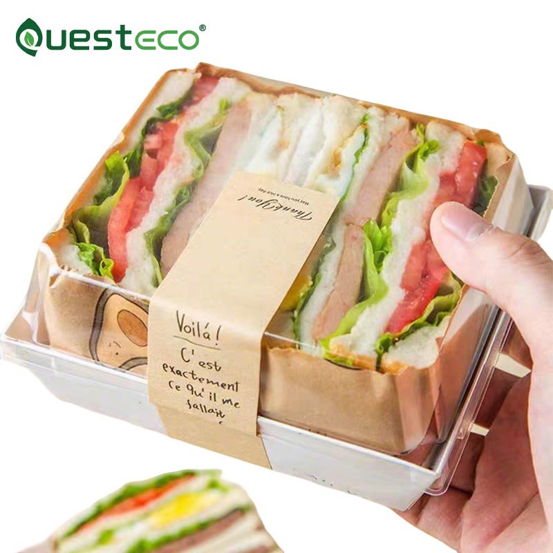 Caja de sándwich de cartón