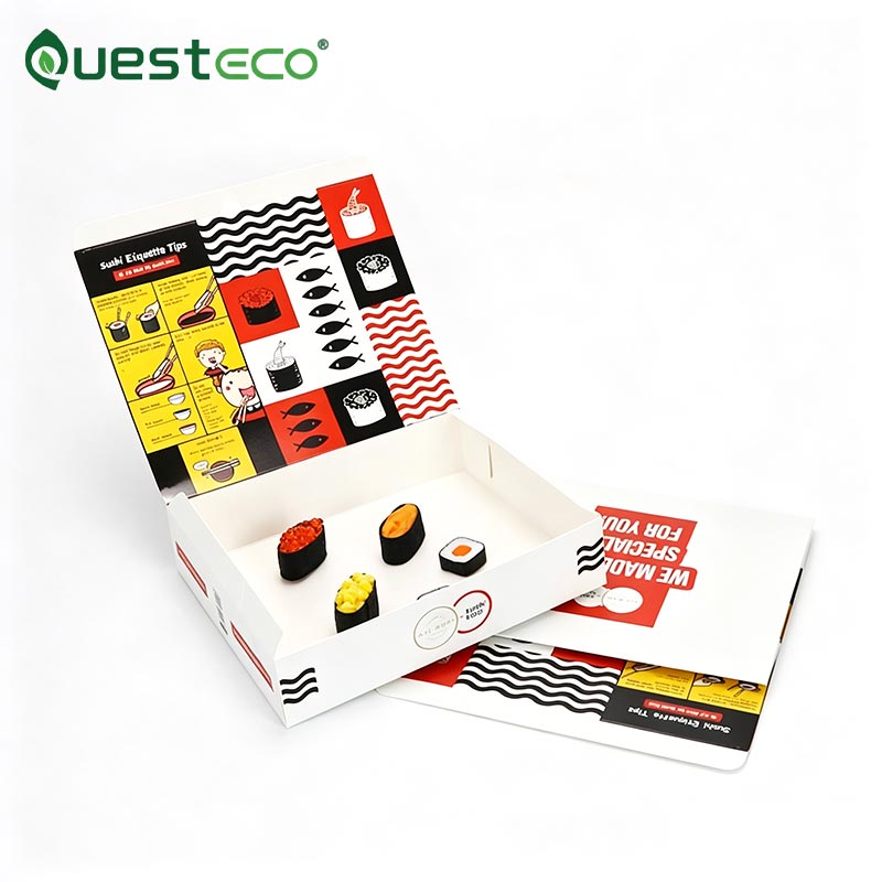 Caja desechable para llevar sushi