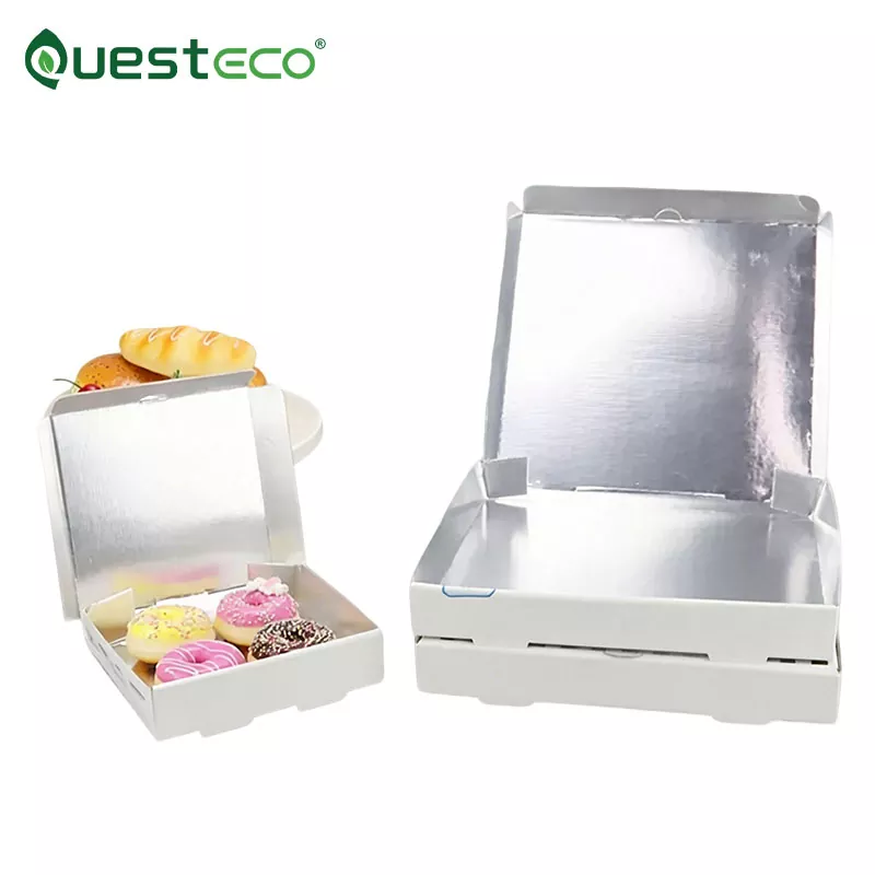 Caja de pizza térmica de aluminio de 12 pulgadas