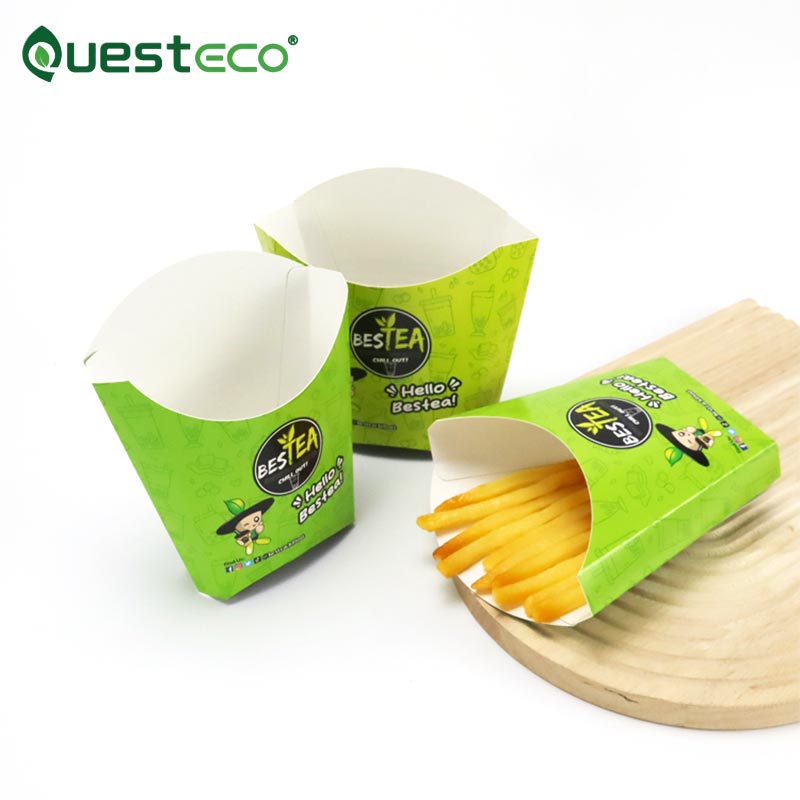 Caja de patatas fritas plegable