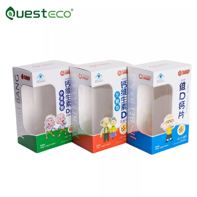 Caja de papel cosmética hexagonal
