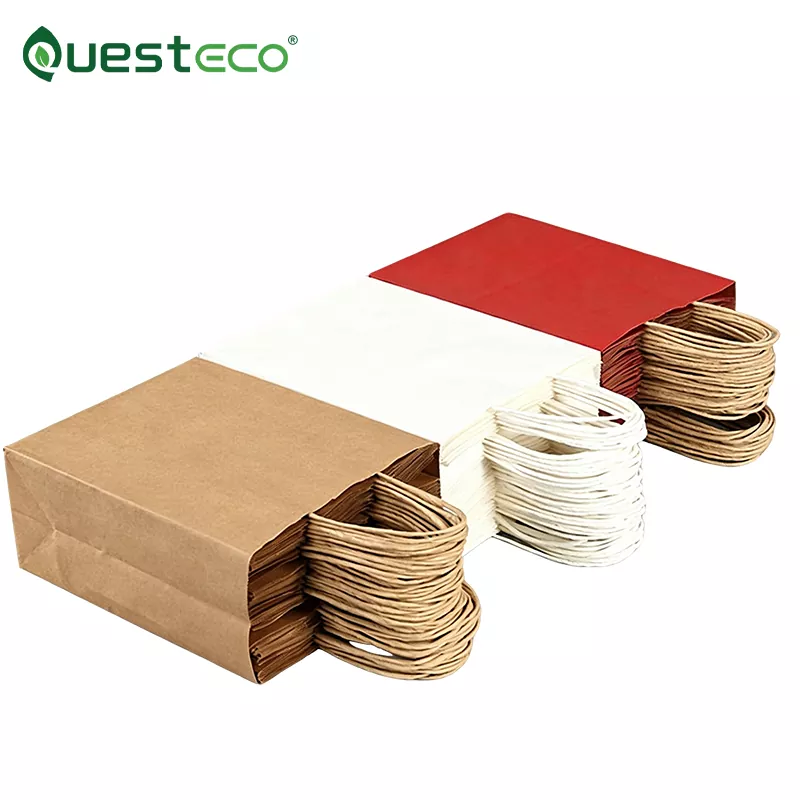 Bolsas De Papel Kraft Con Asas