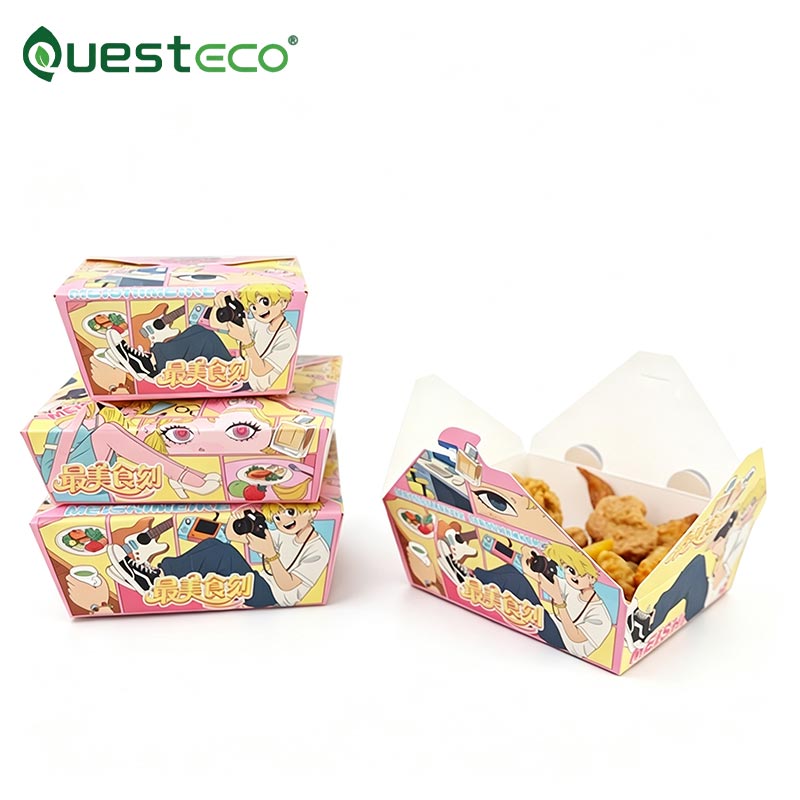 Caja de pollo frito para restaurante