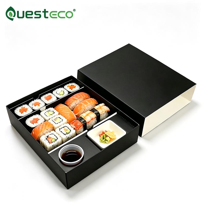 Caja de sushi con cajón deslizante