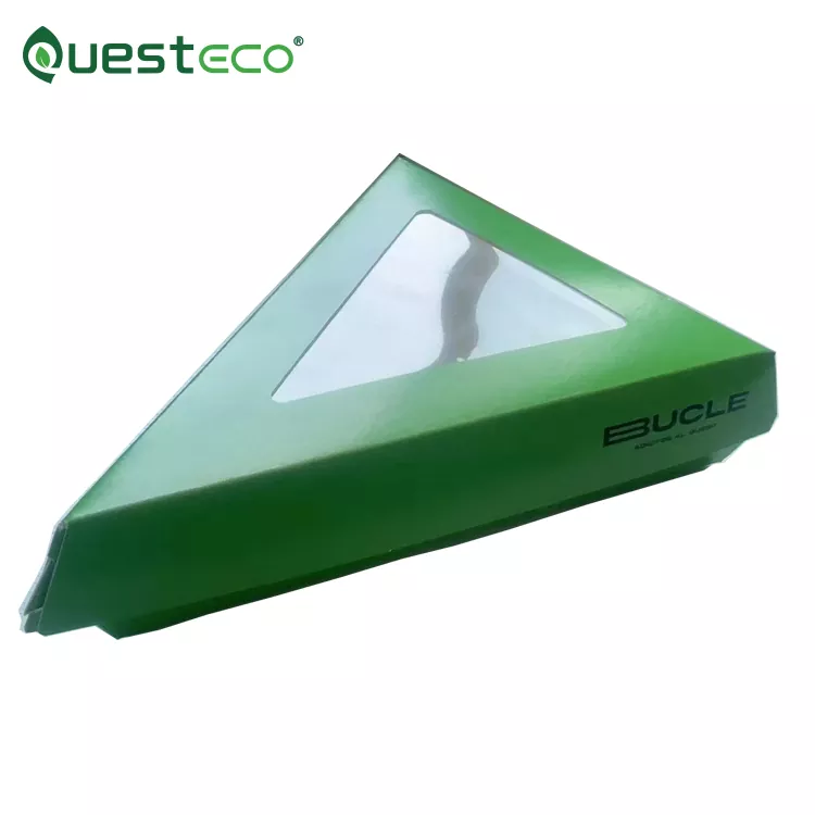 Caja de embalaje de pizza triangular